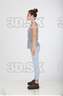 Whole body blue jeans gray woman singlet of Molly 0003